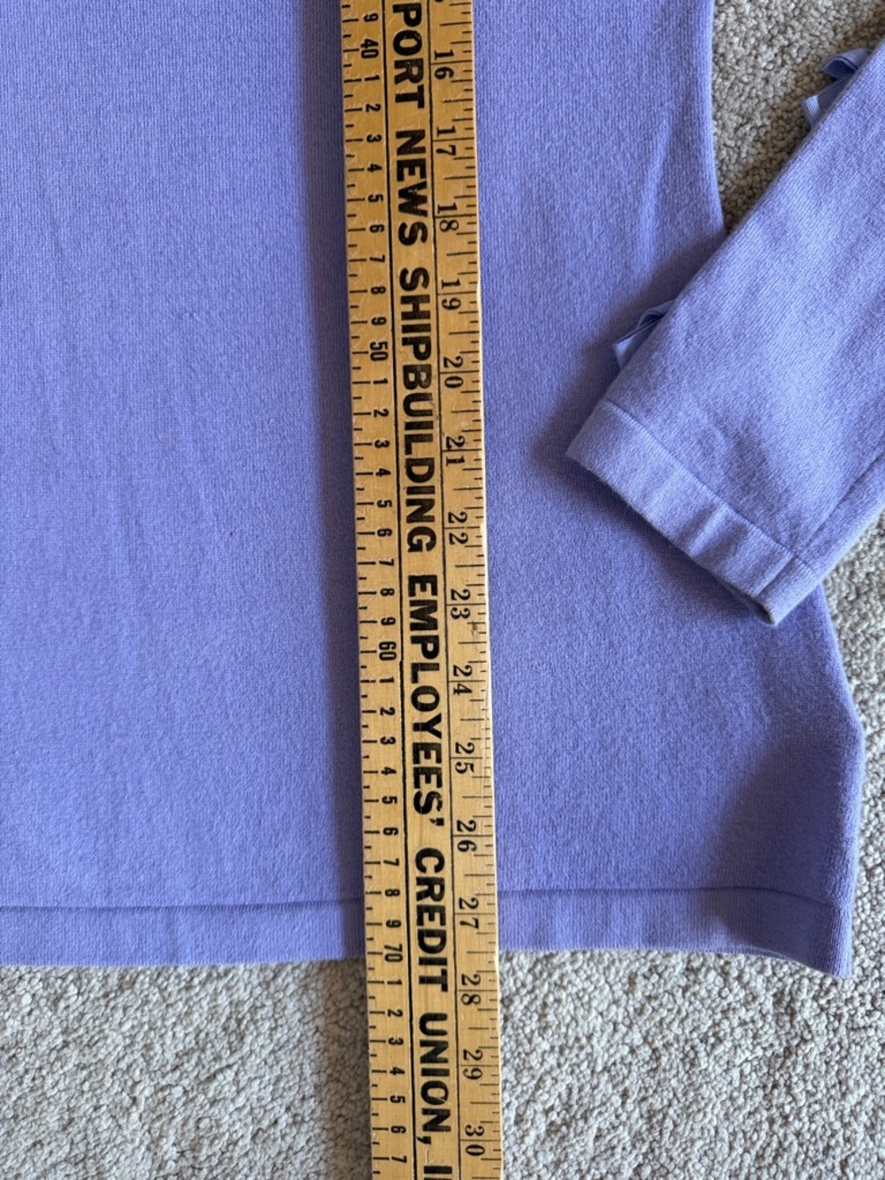 Lilly Pulitzer Edina V-Neck Sweater Color Sea Urchin Purple Size M - Picture 8 of 9